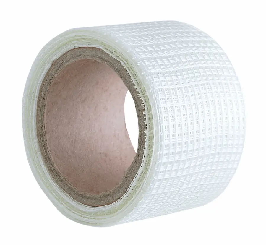 White fiberglass mesh tape