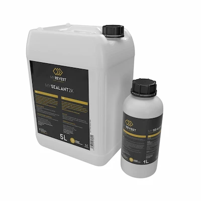 White 5 liter container of MySealant 2K sealant varnish
