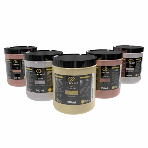 Ready-to-use MyGlow metallic glazes