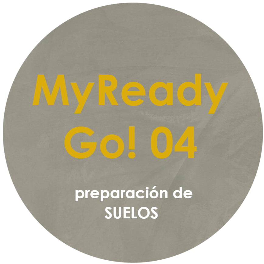 Logo of the ready-to-use microcement MyReady Go! 04