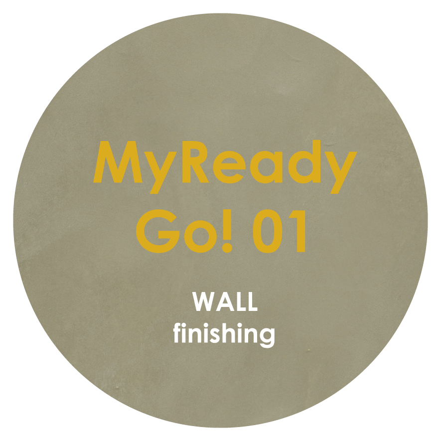 Logo of the ready-to-use microcement MyReady Go! 01