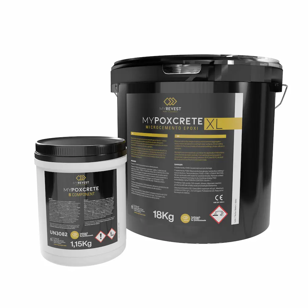 MyRevest XL MyPoxcrete epoxy microcement cube